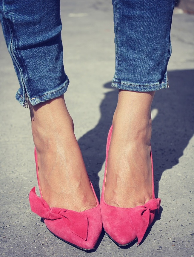 Rien de tel qu'une paire d'escarpins rose pour se mettre de bonne humeur !