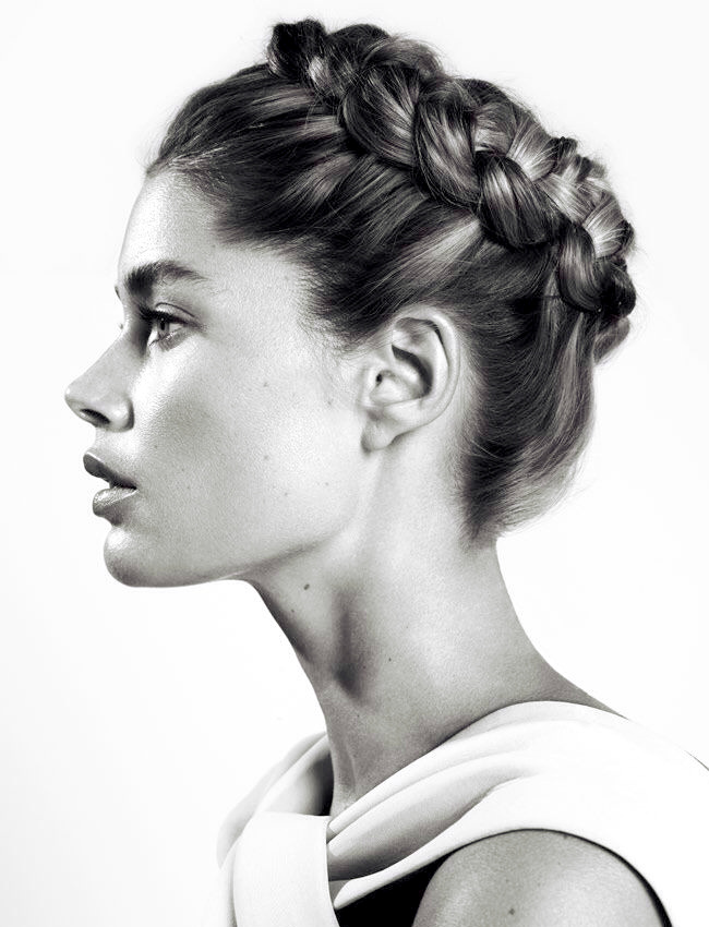 On aime quand la couronne de tresses se fait sublimement litt�rale !