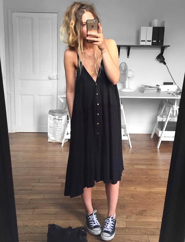 Lorsque le thermom�tre d�passe les 30�C, on s'autorise la petite robe noire l�g�re et d�collet�e