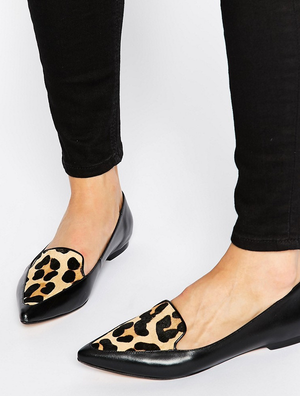chaussure pointu plate