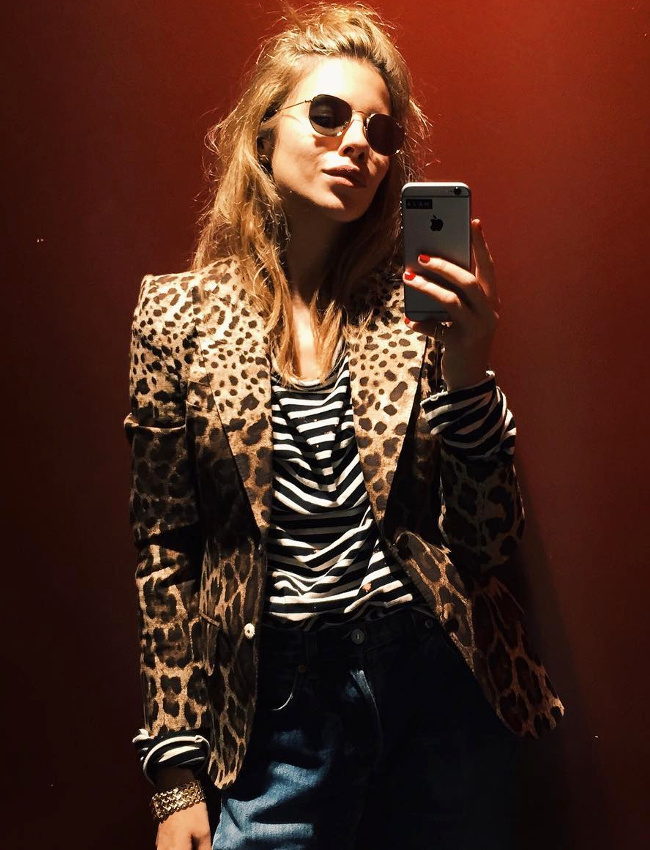 Imprim� l�opard + rayures marini�re = le bon mix