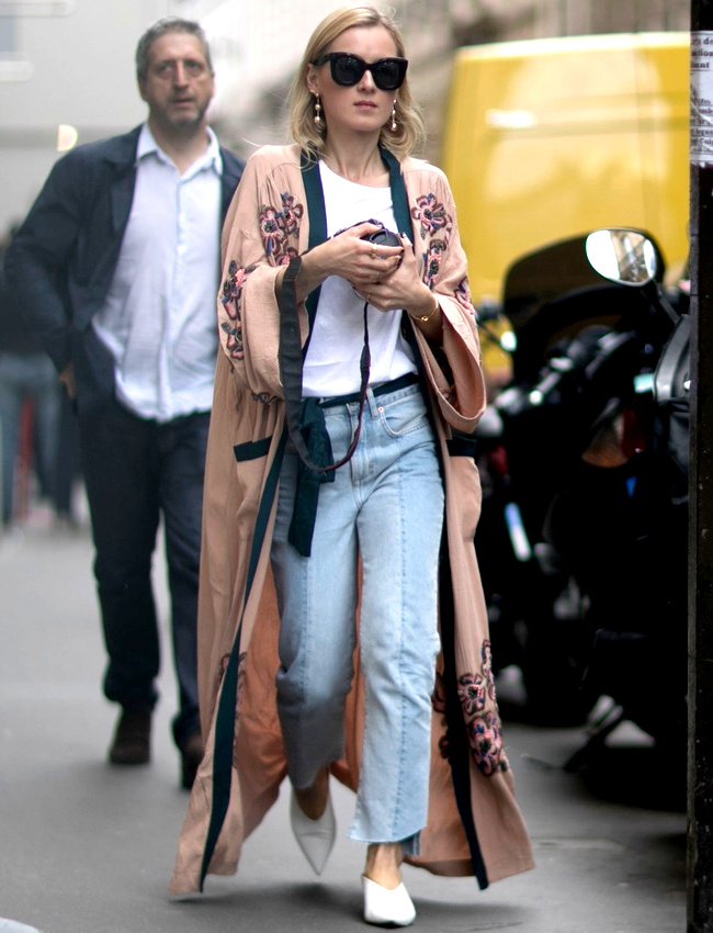 Wanted : un long kimono pastel