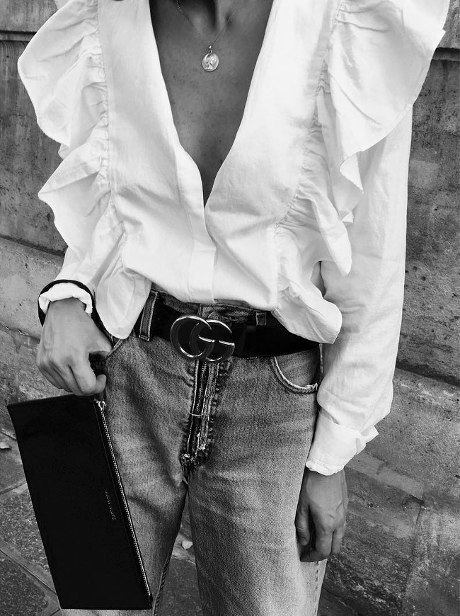 La blouse � volants verticaux, la pi�ce girly romantique du moment !