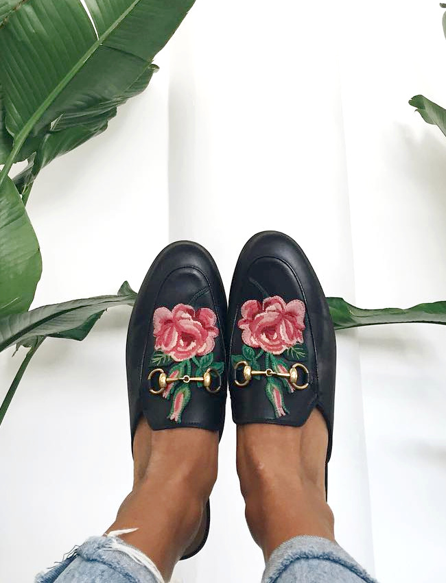 Pour ou contre les mules Gucci brod�es ?
