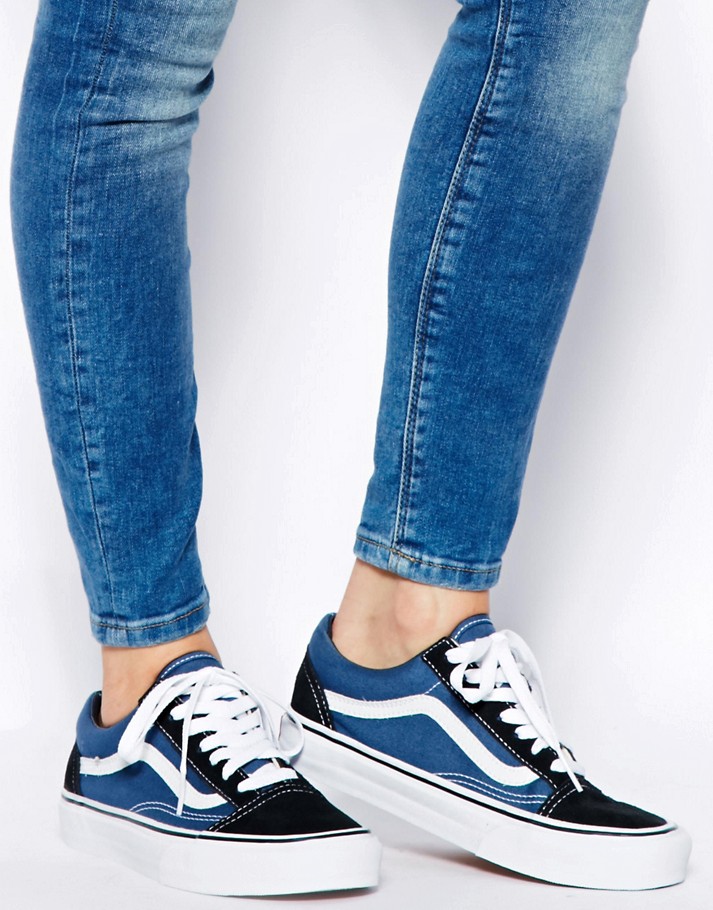 vans bleu tenue