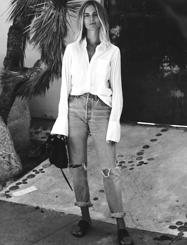 Oui � la chemise blanche aux poignets un brin trop longs !