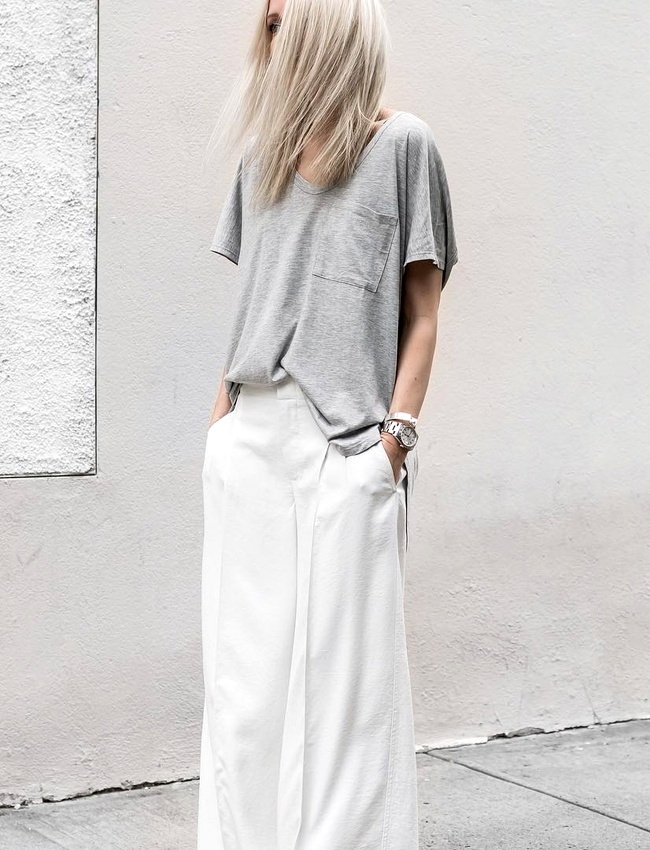 Le loose sied bien au style minimaliste !