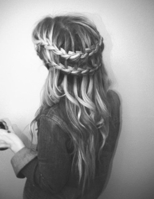 Oui � la double couronne de tresses !