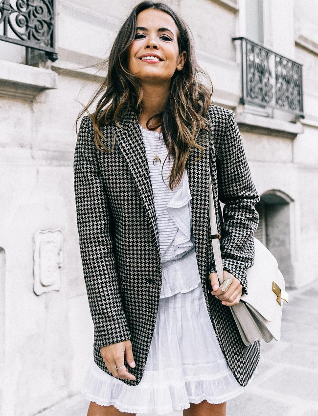 Wanted : un blazer pied de poule unisexe