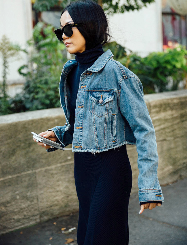 Raccourcir sa veste en jean : le DIY 