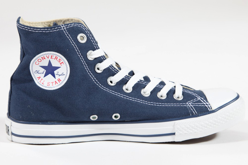 converse blanche semelle bleu