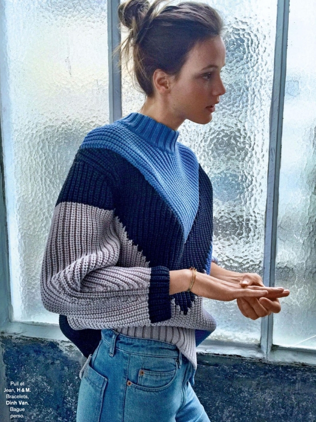 Une petite dose graphique sied bien aux gros pull-overs