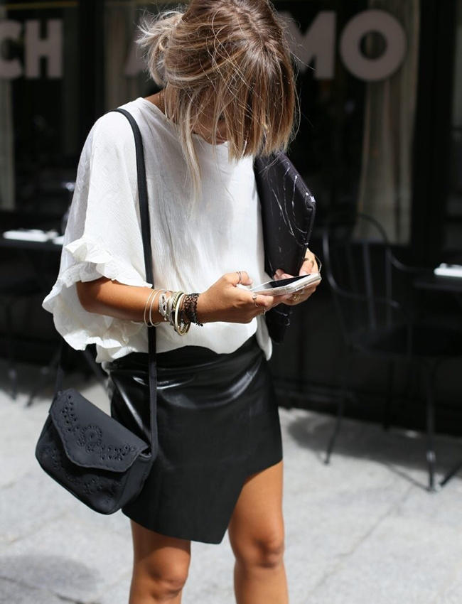 Le parfait total look noir et blanc #23