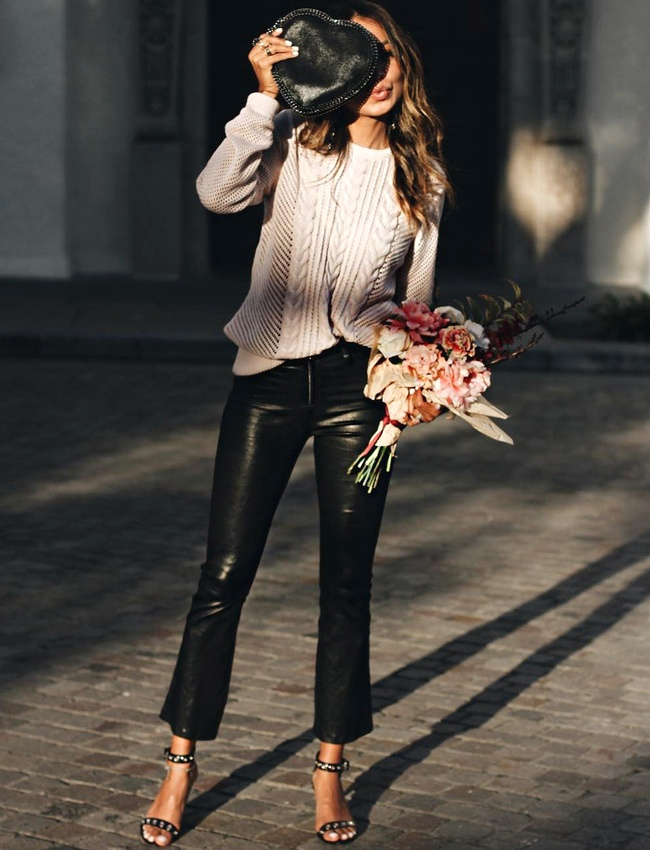 La version flare 7/8 du slim en cuir n'est pas pour nous d�plaire !