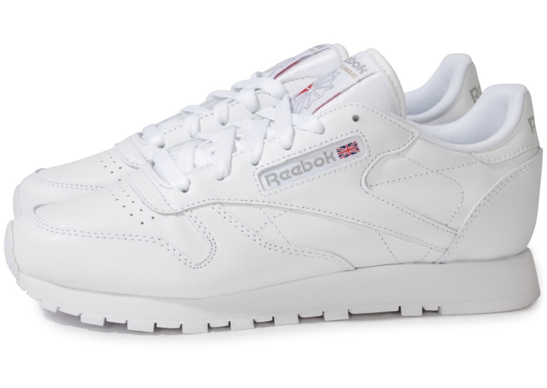 reebok chaussures blanches