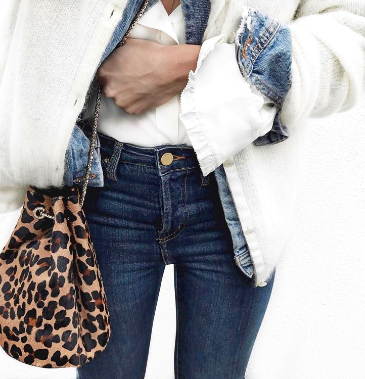 Ce printemps, on pense � r�chauffer nos vestes en jean via un gilet tout doux