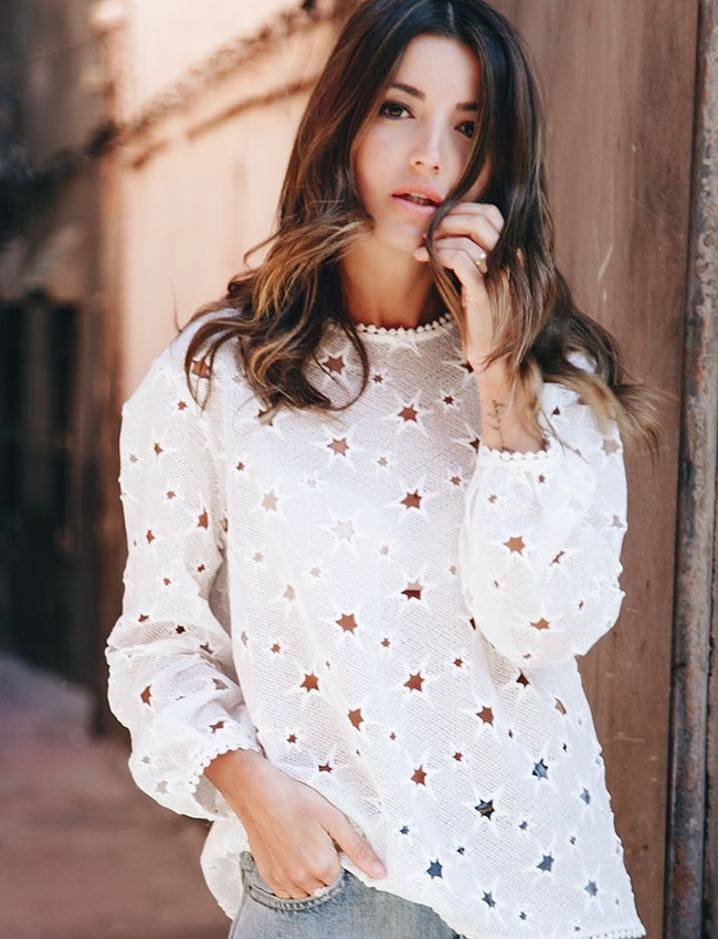 On aime quand l'imprim� �toil� se d�cline en mode dentelle