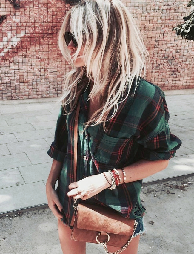 Chemise de b�cheron l�g�rement oversize + 