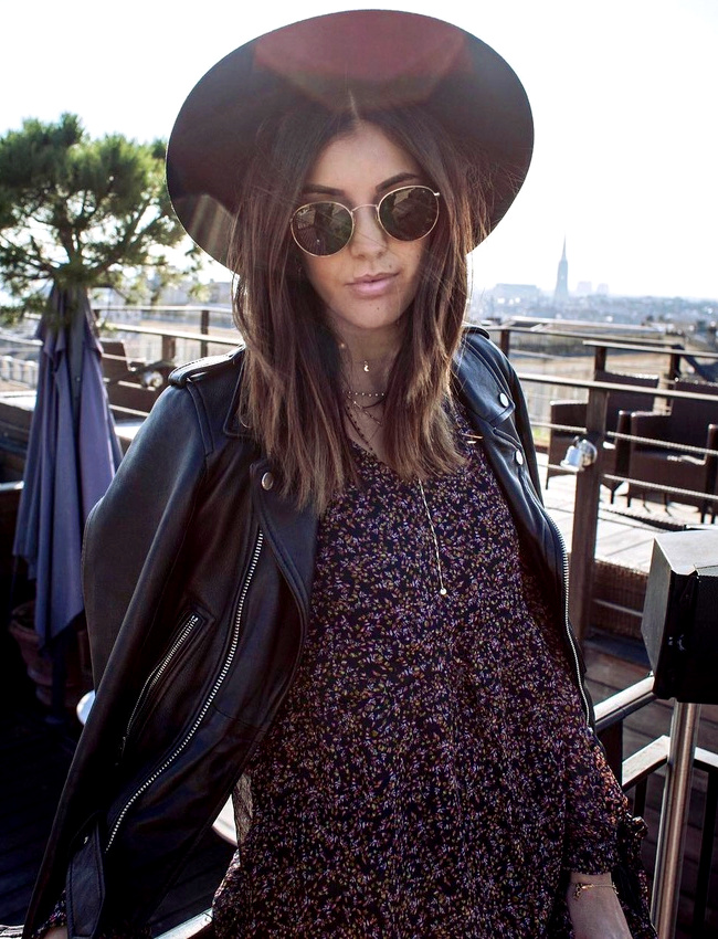 Rien de tel qu'un fedora pour twister un look rock/romantique !