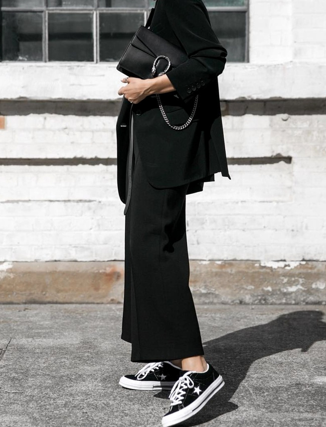 Le parfait total look noir et blanc #25