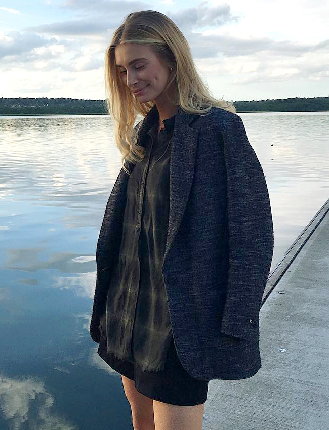 Rien de tel qu'un blazer masculin pour r�chauffer une tenue estivale !