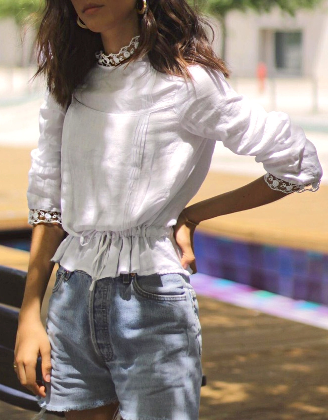 Rien de tel qu'une blouse blanche romantique pour 