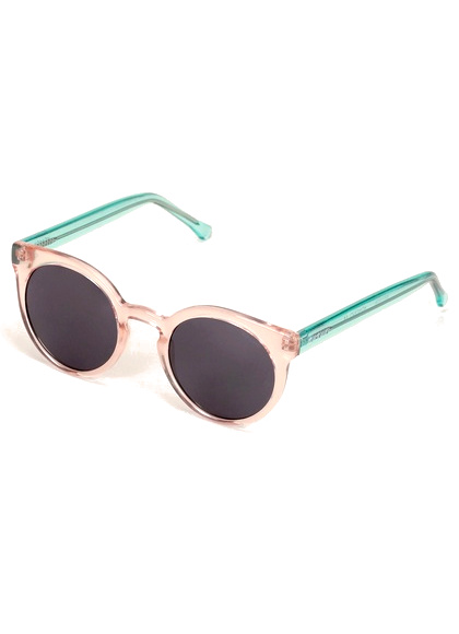 Lunettes de soleil rose et vert