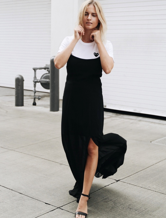 Cet �t�, on pense � casualiser notre slip dress en y glissant un tee-shirt