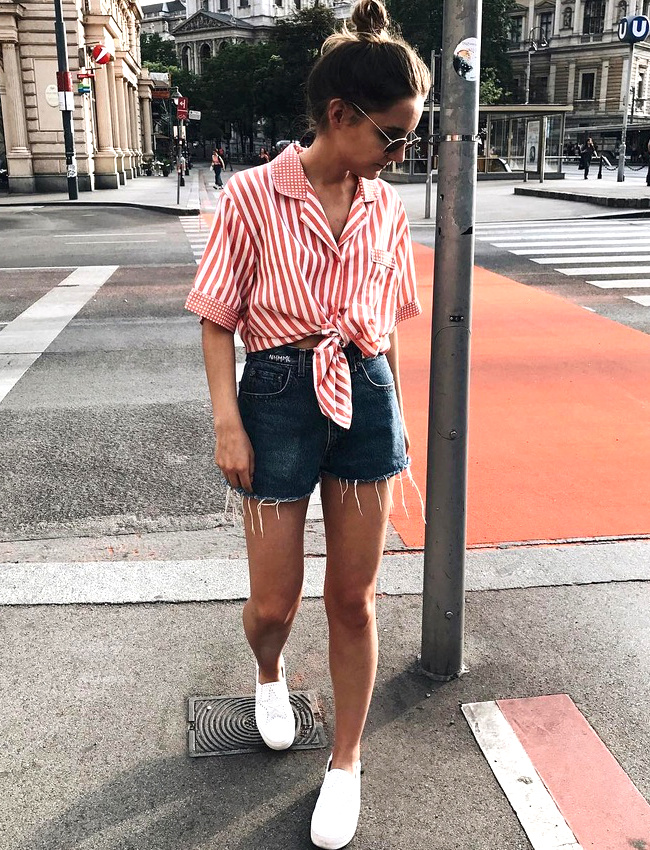 Assez inattendu, le duo vichy/rayures n'est en r�alit� pas si r�dhibitoire !