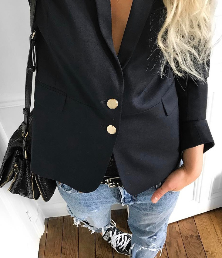 Le blazer bleu marine, le classique de rentr�e par excellence !