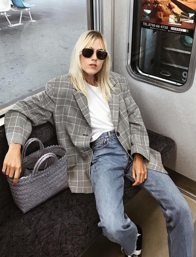 Qui n'a pas encore son blazer oversize Prince de Galles ?