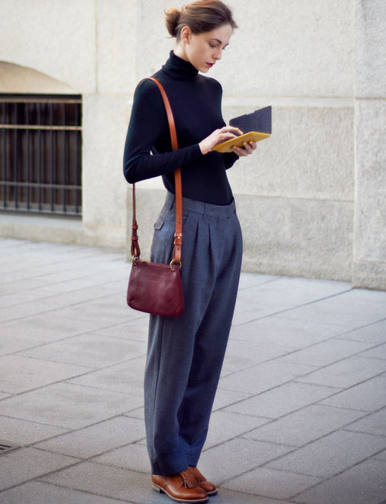 Le sous-pull, le meilleur alli� des pantalons larges !