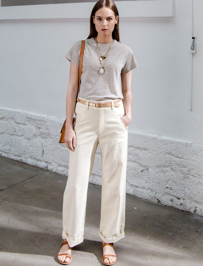 Ce look nous donne envie de zapper l'automne et l'hiver pour arriver directement au printemps...