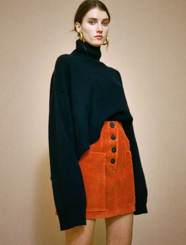 Velours c�tel�, manches XXL et boucles d'oreilles oversize, ou comment r�unir les 