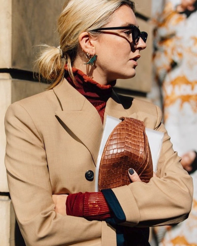 Camel + chocolat + bordeaux = le bon mix