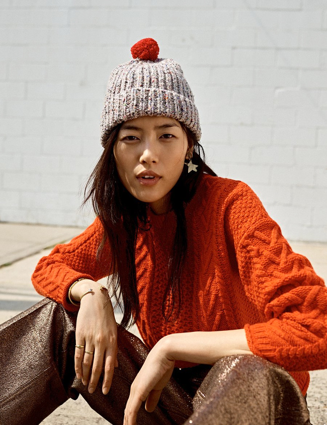 Rien de tel qu'un pull en maille irlandaise pour apaiser un pantalon � paillettes