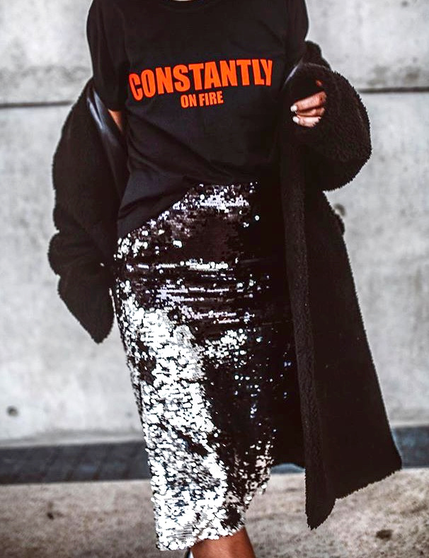 La jupe � sequins, la pi�ce disco � ne jamais porter au premier degr� !