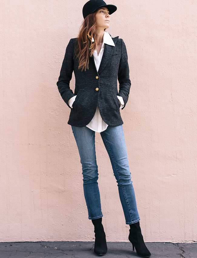 S'inspirant de l'univers de l'�quitation tout �vitant le premier degr�, ce look a tout bon !