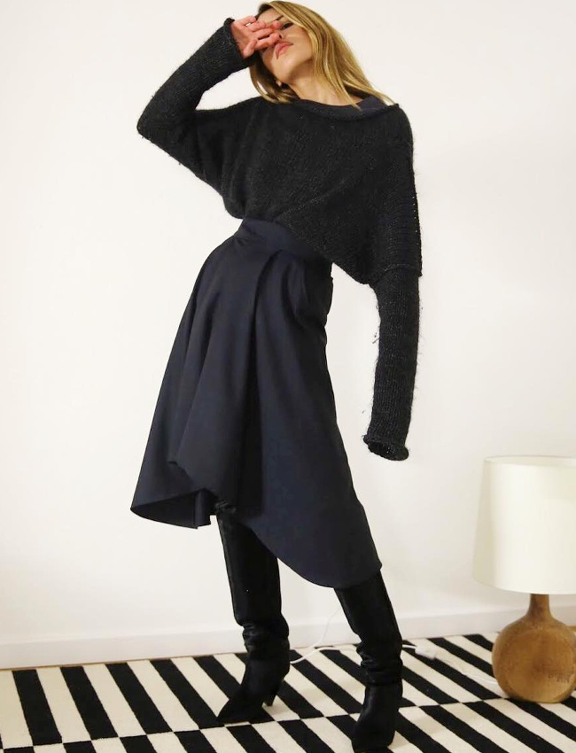 Oui aux looks m�lant f�minit� et cosyness !