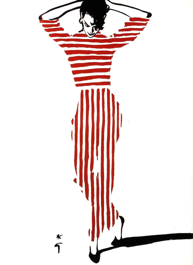 Qui a dit que les rayures verticales et horizontales ne pouvaient pas se mixer ?