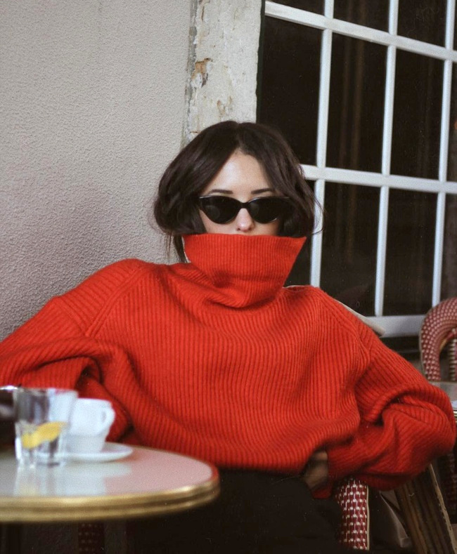 Le pull rouge oversize, une pi�ce doudou � haut potentiel fashion !