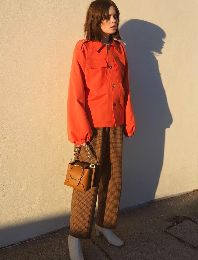 Orange + marron + touche de blanc = le bon mix