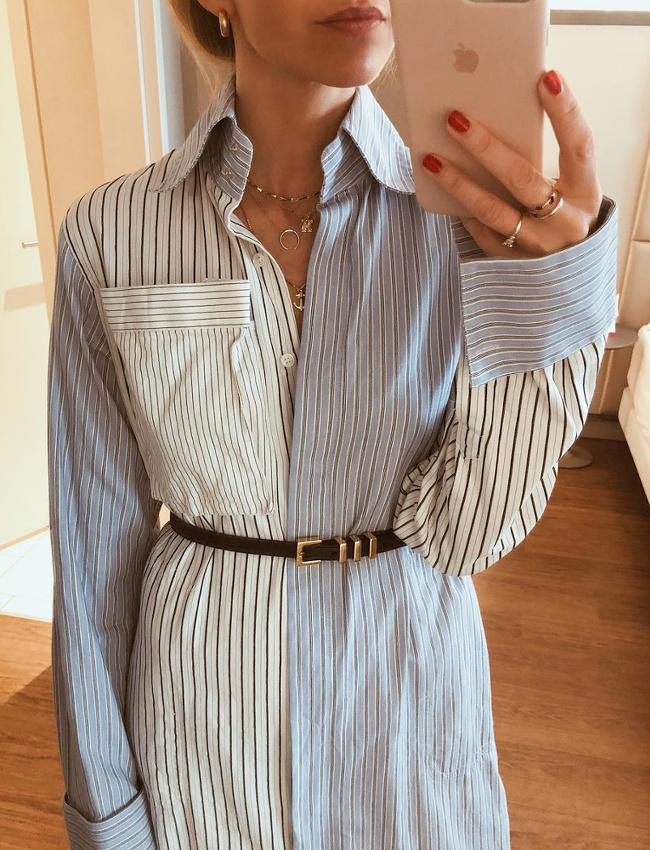 Oui aux mix and match de rayures verticales !