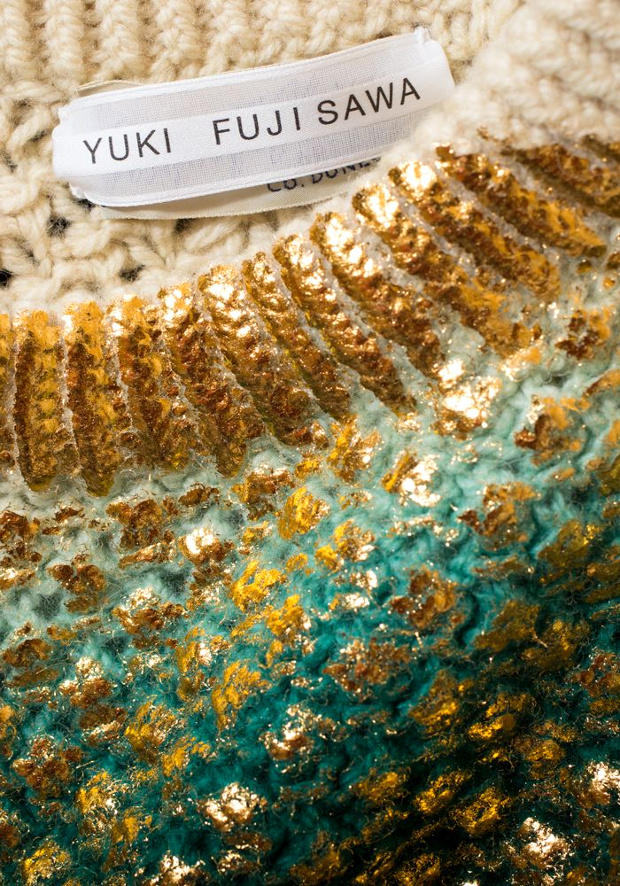 Certains d�tails textiles ont des allures d'oeuvre d'art moderne...