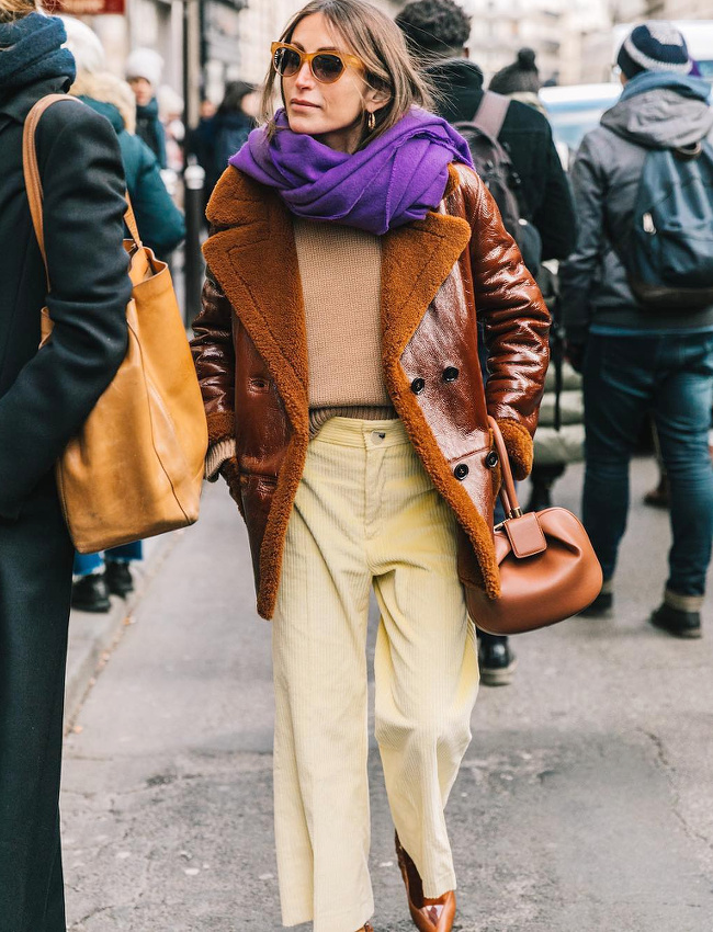 Violet + marron + noisette + jaune p�le = le bon mix