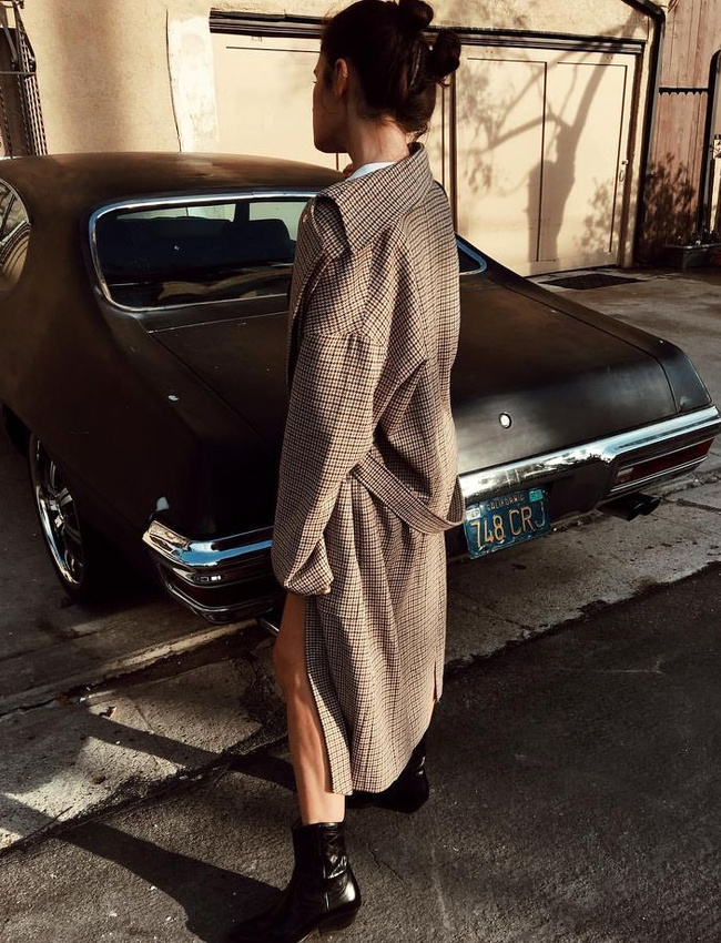 Envie de trench � petits carreaux !