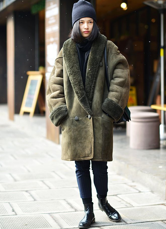 Wanted : une veste en peau lain�e vintage !