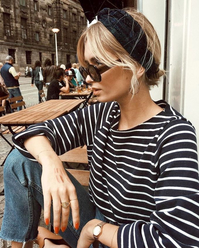 Bandeau turban et marinire semblent avoir t cres pour vivre ensemble !