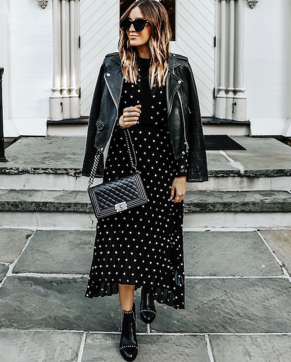 Rien de tel qu'une pi�ce � pois pour patiner un look rock !