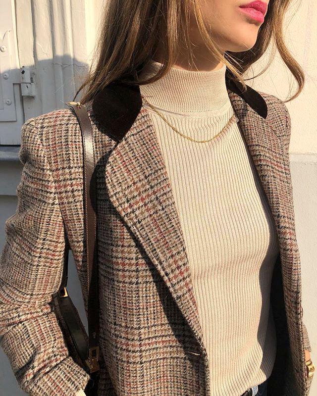 M�lant d�tail bien pens� et carreaux masculins, ce blazer a tout bon !